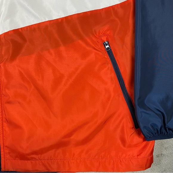 Russell Men’s Windbreaker Jacket XL Water Repel Secure Pocket Red White Blue NWT - Picture 2 of 14